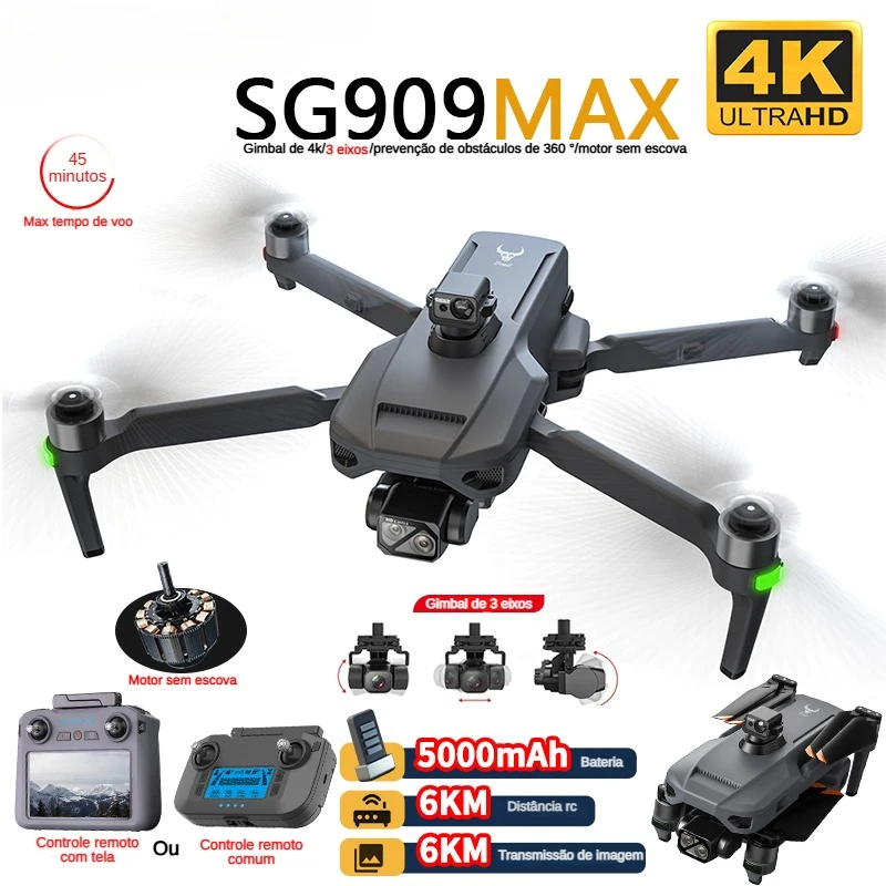 Drone Rc Plegable - ZLL SG909 SG909MAX Professional Drone With