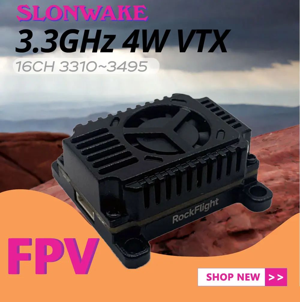 SLONWAKE FPV 3.3G 16CH 4000mW  - огляд і ціна Rc Transmitter