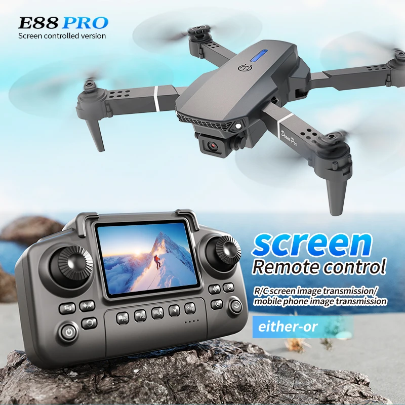 Professional E88 PRO Drone wit - огляд і ціна Drone Rc Plegable