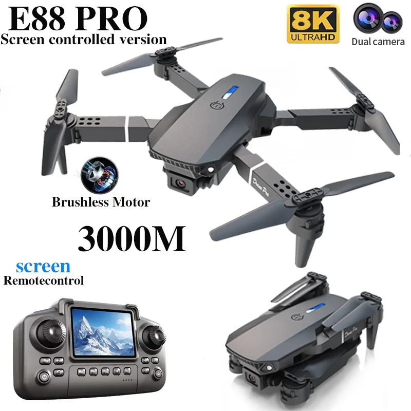 Professional E88 PRO Drone wit - огляд і ціна Drone Rc Plegable