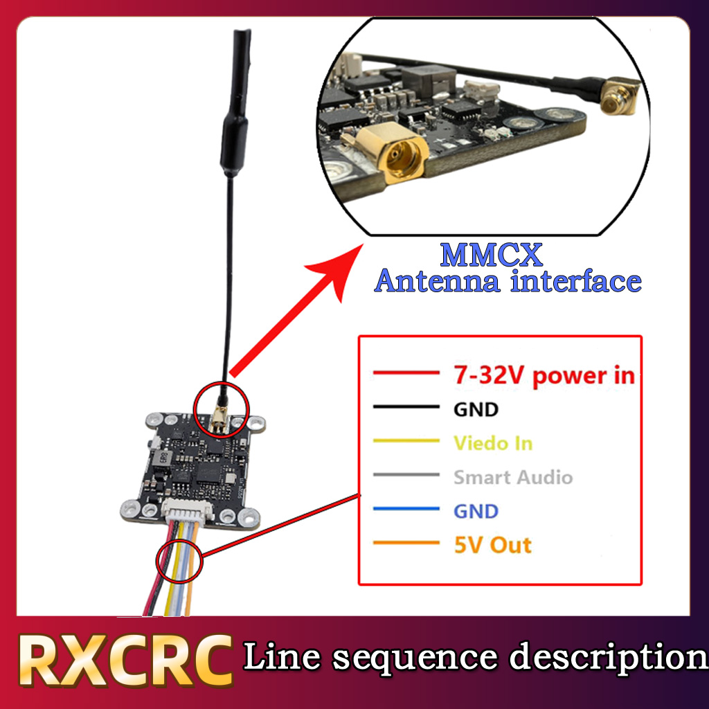 RXCRC 5.8G Module 48CH 1.6W VT - огляд і ціна Rc Transmitter