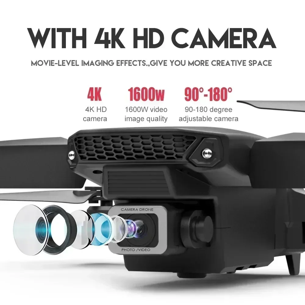 E88 Pro WIFI FPV Drone Wide An - огляд і ціна Drone Rc Plegable