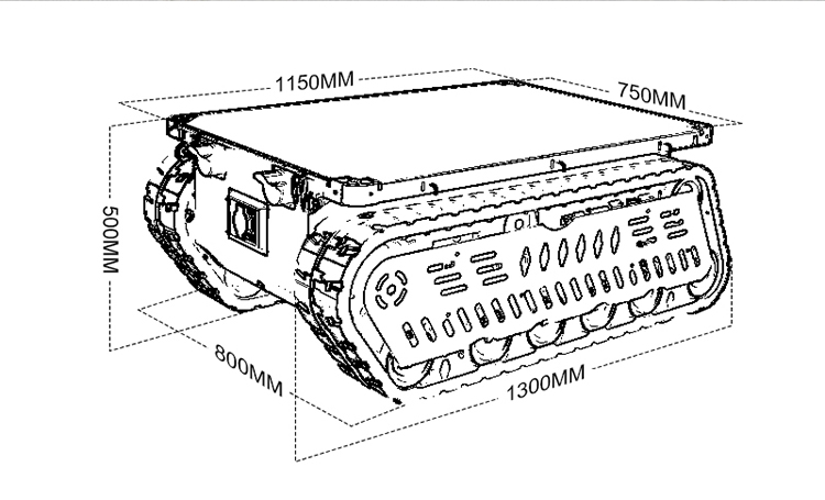 300 600kg Load RC Tank Crawler - огляд і ціна Brushless Motor