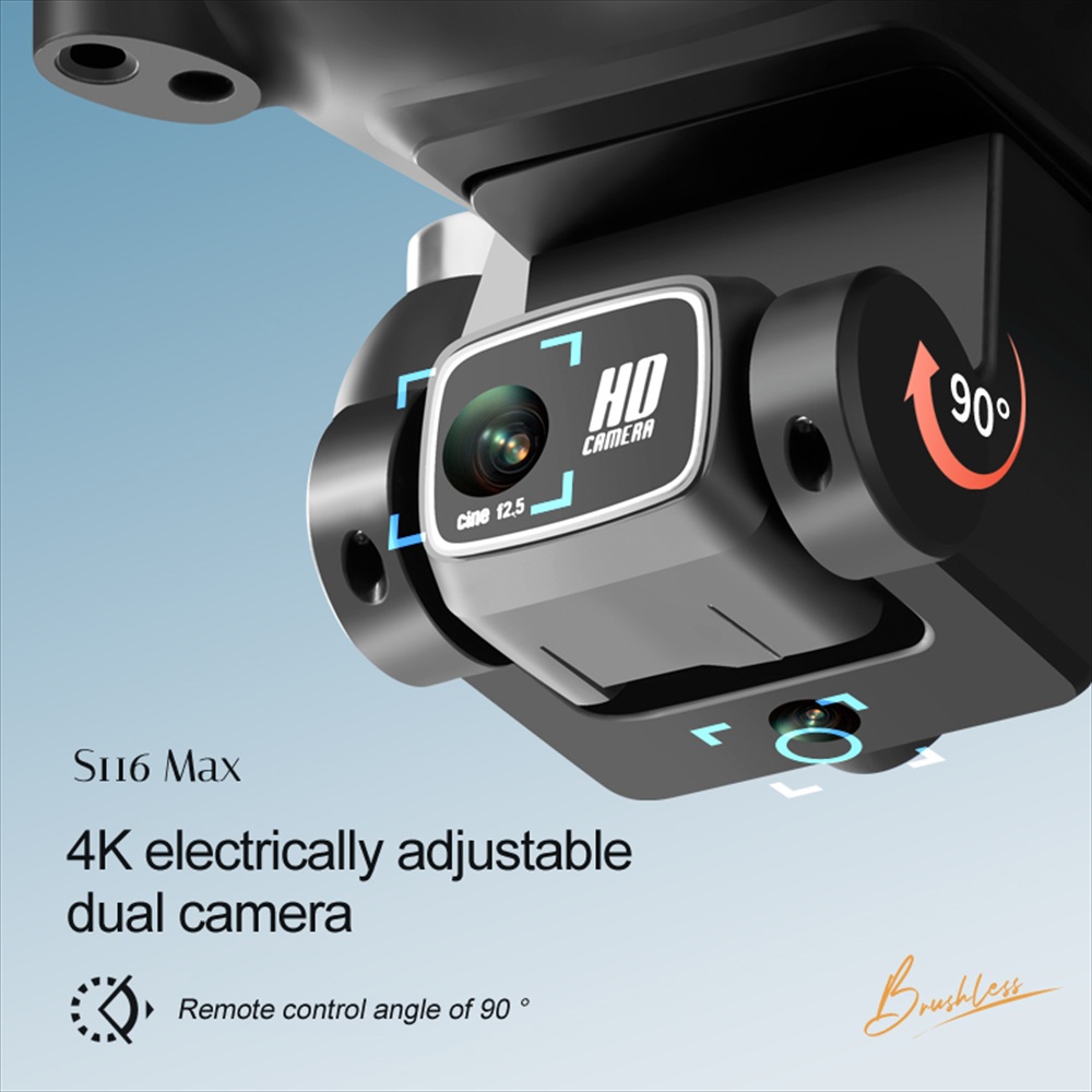 2026 Newest S116 MAX Brushless - огляд і ціна Drone Rc S116