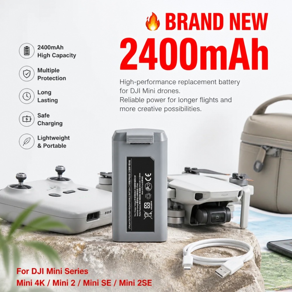2400mAh Battery for DJI Mini 4 - огляд і ціна Drone Smart Rc