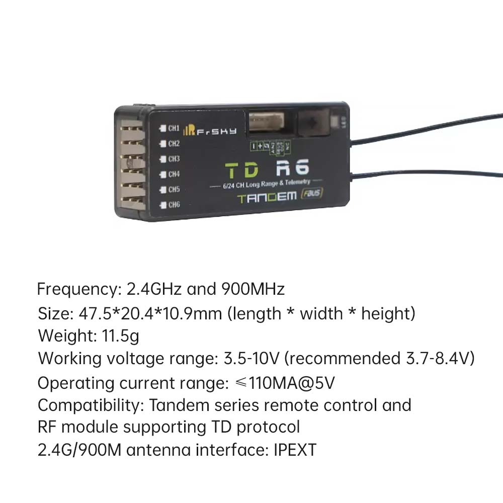 FrSky TD R6 Receiver 2.4G 900M - огляд і ціна Frsky Receiver Module