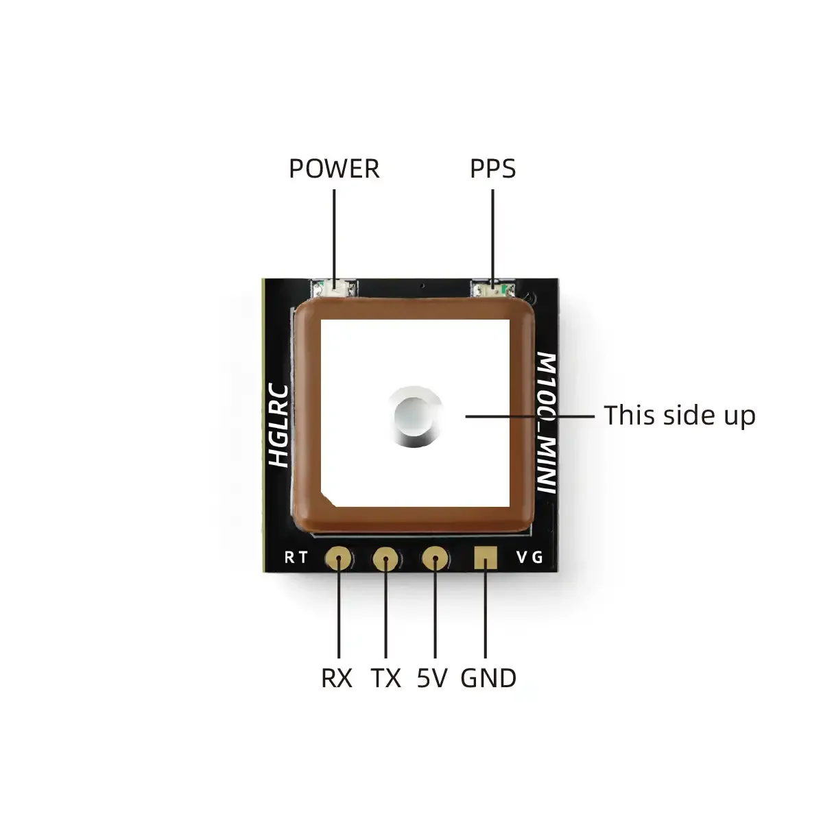 HGLRC M100 MINI GPS Module M10 - огляд і ціна Drone Rc Flight Controller