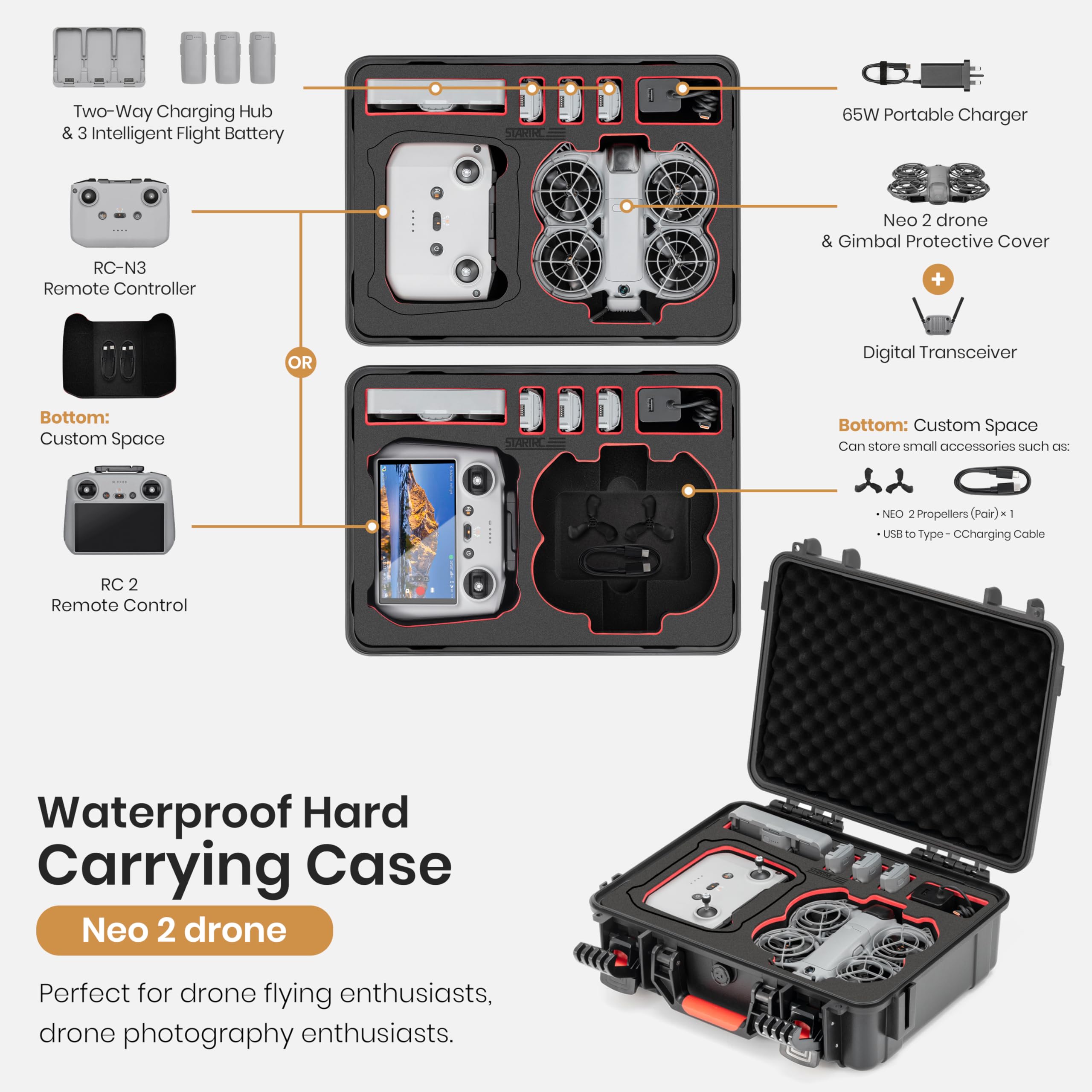 STARTRC Waterproof Hard Carryi - огляд і ціна Drone Neo Rc