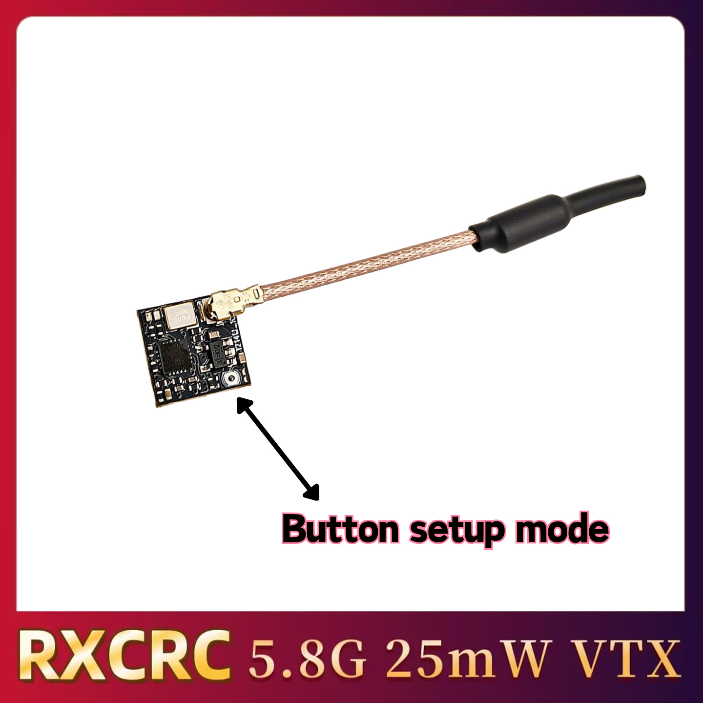RXCRC 5.8GHz 48CH FPV 25mW Ana - огляд і ціна Receiver Rc Drone