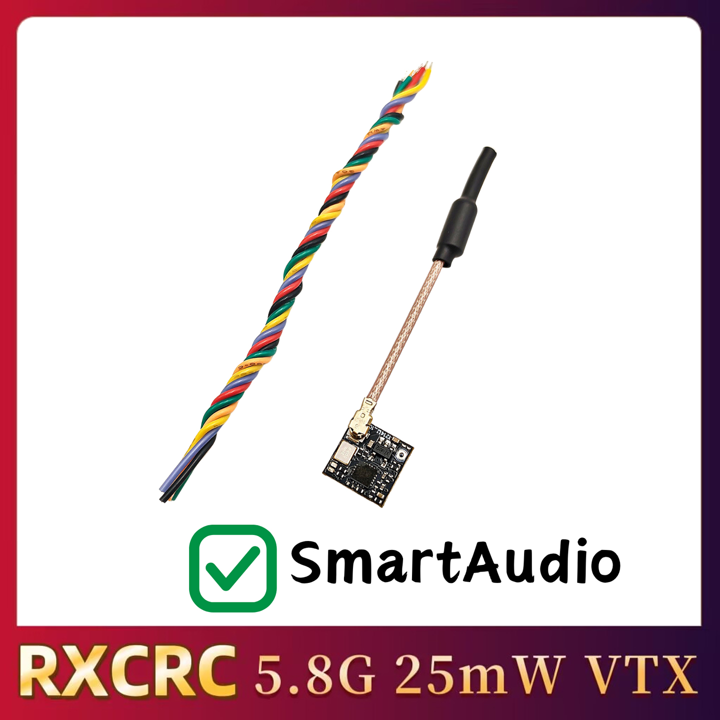 RXCRC 5.8GHz 48CH FPV 25mW Ana - огляд і ціна Receiver Rc Drone