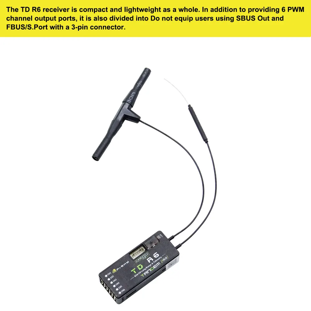 FrSky TD R6 2.4G/900MHz Dual F - огляд і ціна Frsky Receiver Module